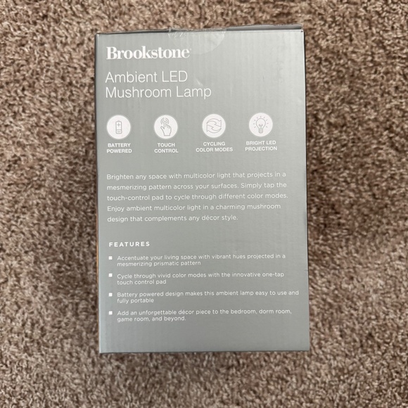 Brookstone Ambient LED Mushroom Lamp - Picture 4 of 12